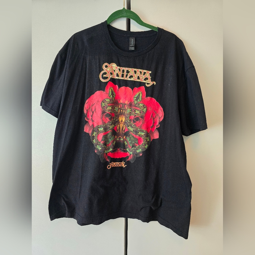 Santana XXL Black Festival Graphic T-Shirt
